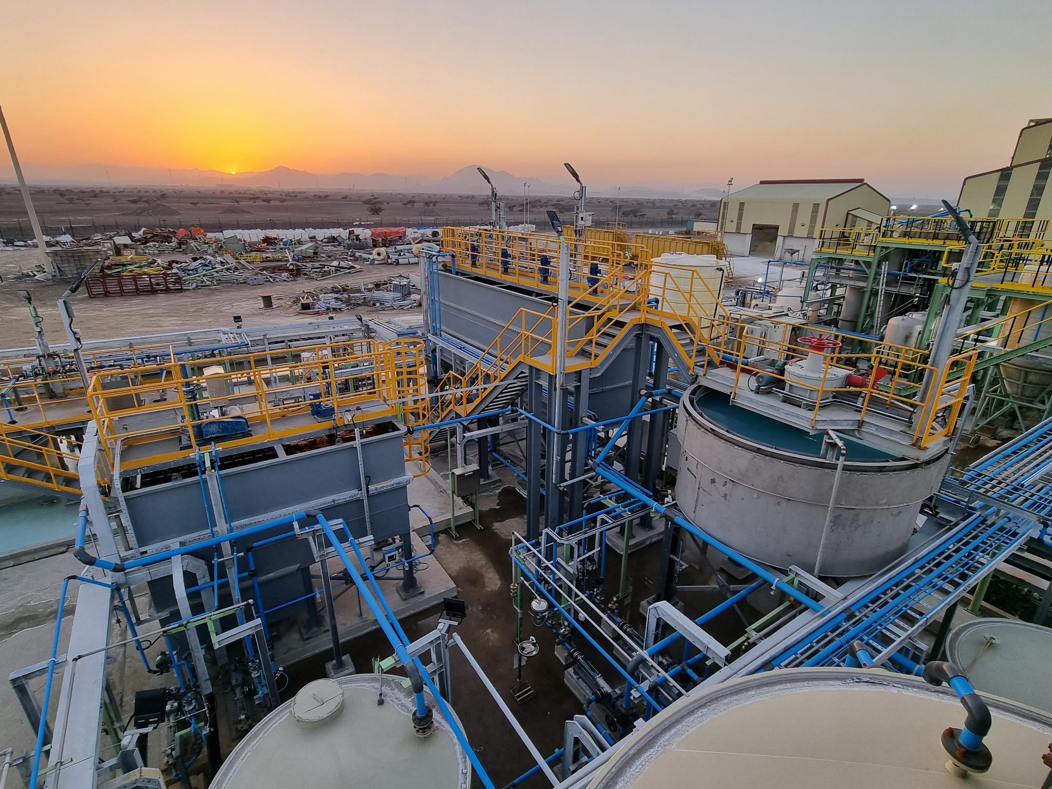 Antimony Processing Plant Water Recycling, Oman Clean TeQ Water