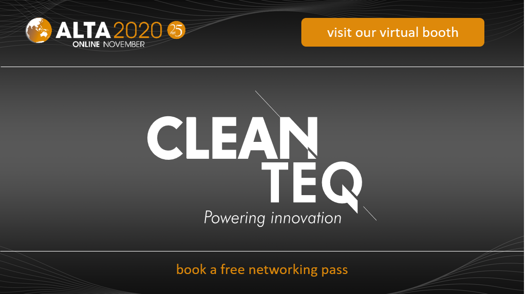 Clean TeQ Water Presenting and Exhibiting at ALTA2020
