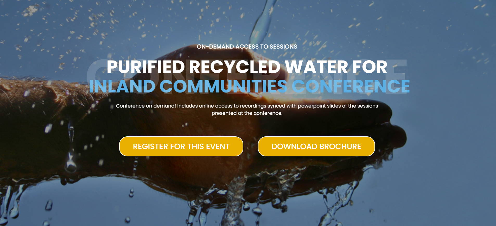 Clean TeQ Water Presenting at IBRC’s Purified Recycled Water Conference