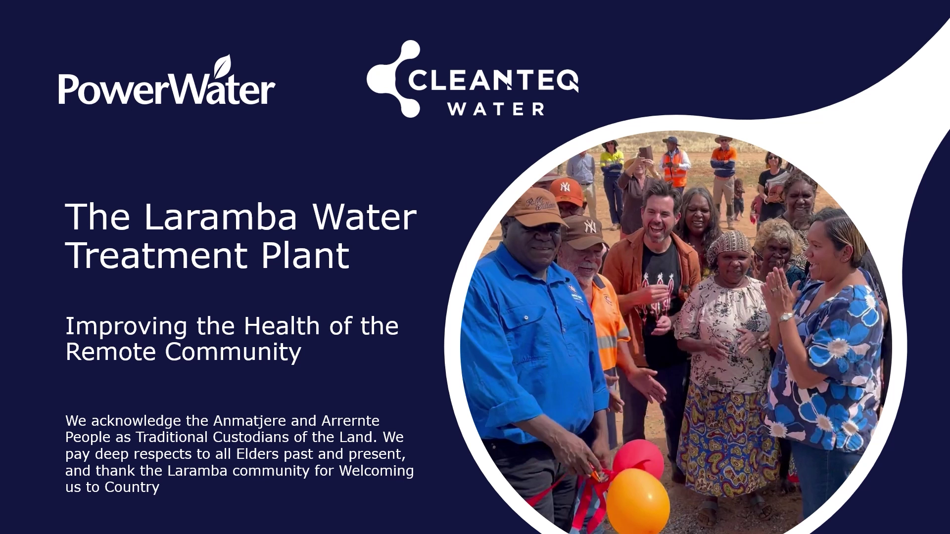 AWA Laramba Water Treatment Plant Awards Video